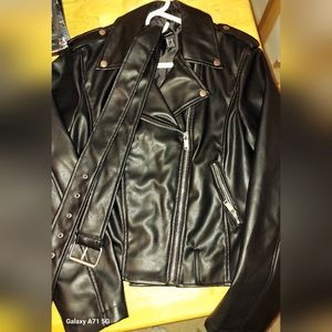 forever 21 faux leather jacket size medium